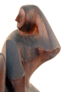 Hand-Carved Walnut Sculpture of Dancers by John Begg, Close Up 2