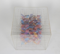 Irving Harper Paper and String Sculpture in Acrylic Box, 2
