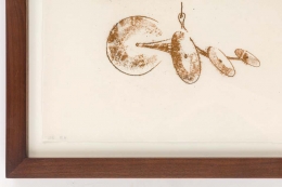 Harry Bertoia Framed Monoprint on Rice Paper