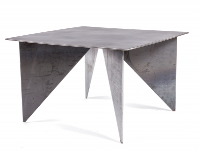 Artist Made Architectural Steel Table by Robert Koch