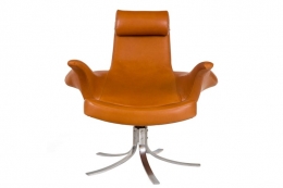 Seagull&quot; Chair and Ottoman by Gosta Berg and Stenerik Eriksson for Fritz Hansen