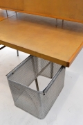 George Nelson Wood and Leather Office Desk for Herman Miller, View of Bin