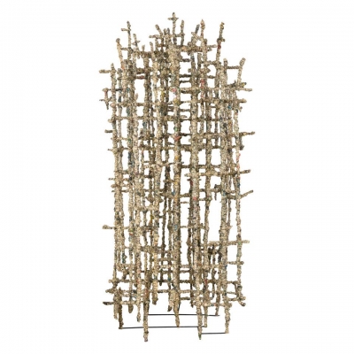 Wire Sculpture "Primitive Cathedral lll" by Matteo Naggi