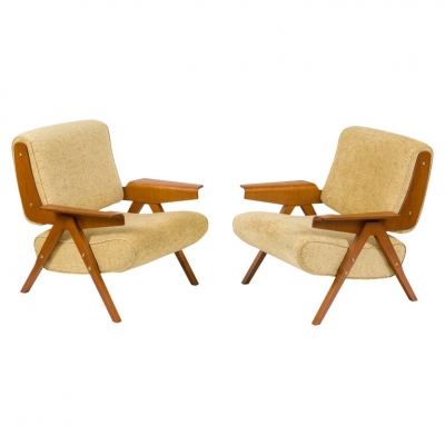 Gianfranco Frattini #831 Lounge Chairs for Cassina